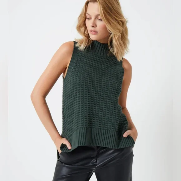 french connection sleeveless turtleneck